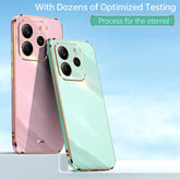 XINLI Straight Edge 6D Electroplate TPU Phone Case